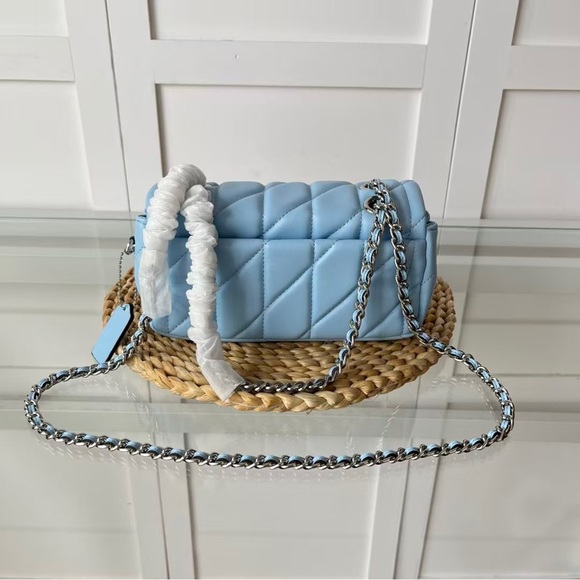 Women’s Coach Tabby 20 Blue Shoulder Bag - Picture 2 of 9